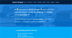 Desktop Screenshot of kevinsimper.dk
