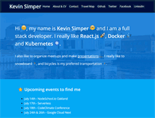 Tablet Screenshot of kevinsimper.dk